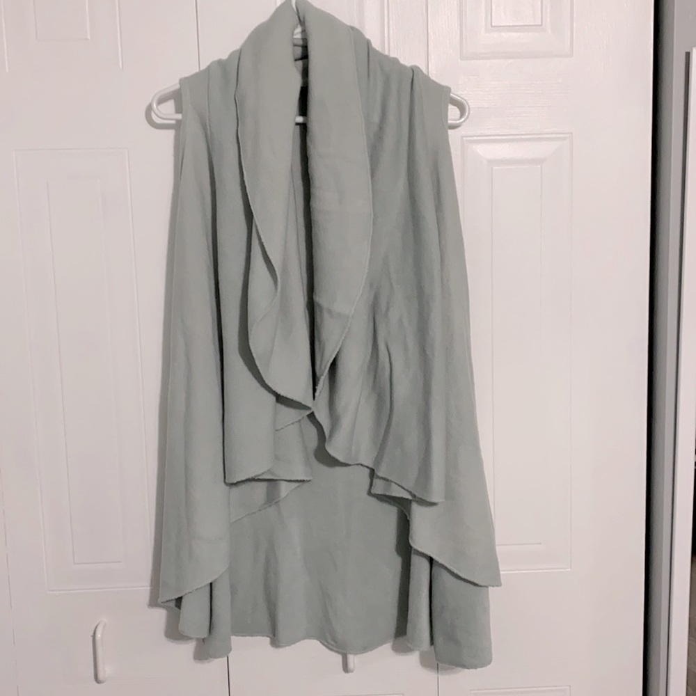 Flowy open front sweater vest